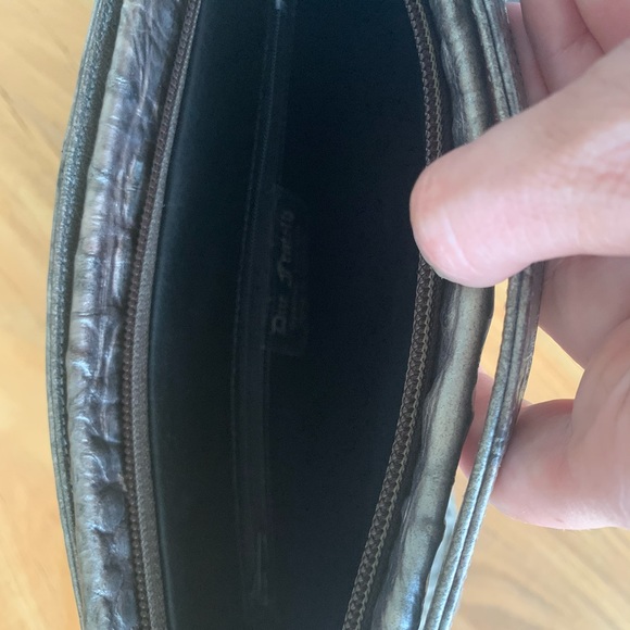 Croc effect Genuine Leather handbag/clutch - Picture 5 of 5